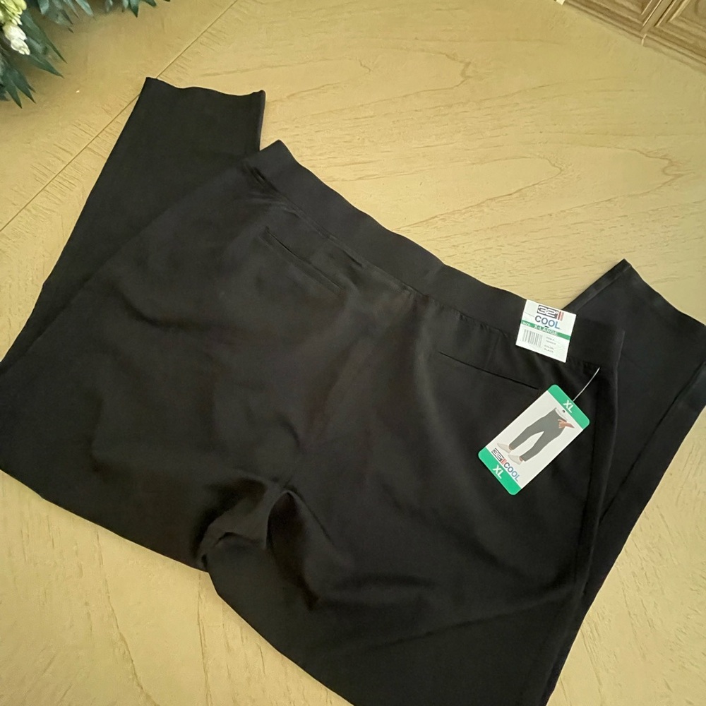 NWT 32 Degrees Cool Pull-On Comfort Pant - Black - Size XL 28.5" inseam - Picture 2 of 12